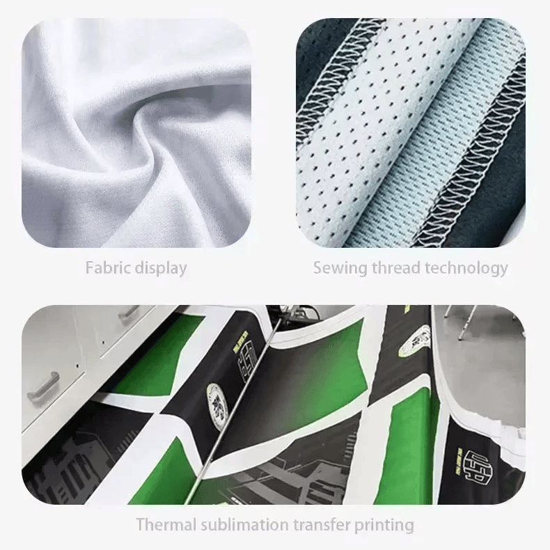 Men Stripes Green & White Basketball Jersey - Custom Name & Number - Image 4